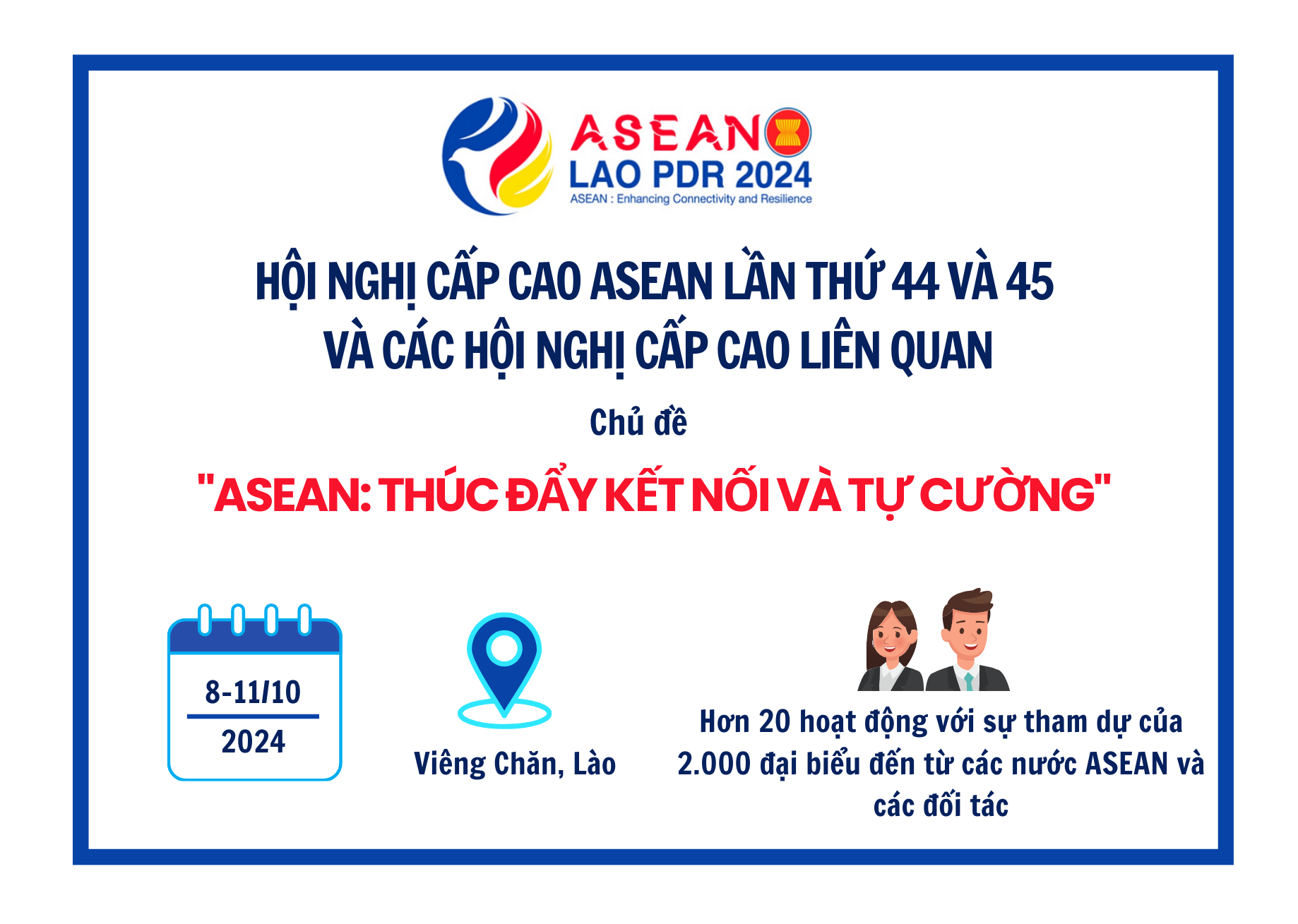 [Infographic] ASEAN Thúc đẩy kết nối và tự cường