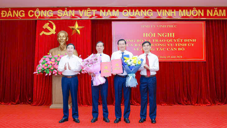 Công bố quyết định của Ban Thường vụ Tỉnh ủy Vĩnh Phúc về công tác cán bộ