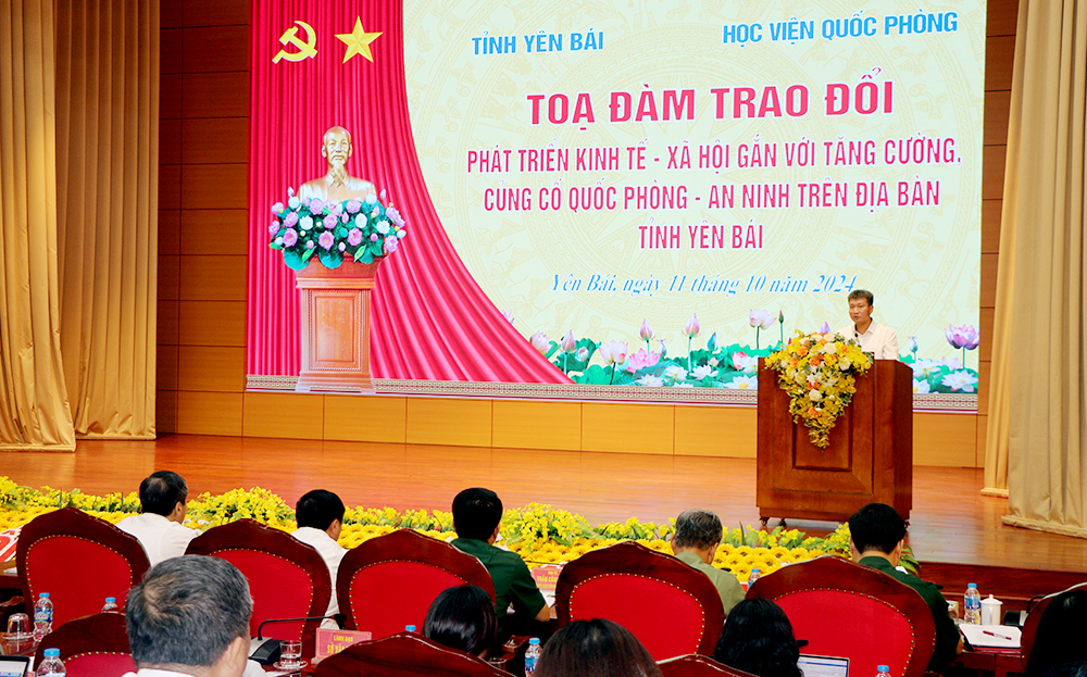 Yên Bái kết hợp chặt chẽ giữa phát triển kinh tế, xã hội với tăng cường quốc phòng an ninh