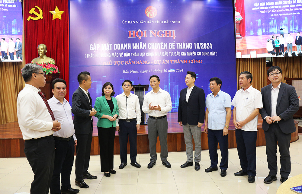 Bắc Ninh lần đầu gặp gỡ doanh nghiệp theo sáng kiến định kỳ vào ngày 13 hàng tháng