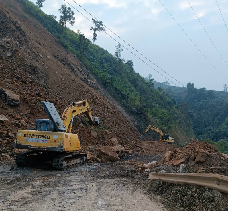 Sạt lở nghiêm trọng tại huyện Mường Chà, tỉnh Điện Biên