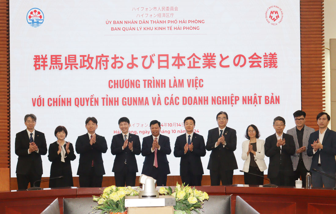 Thúc đẩy hợp tác giữa tỉnh Gunma Nhật Bản với Hải Phòng