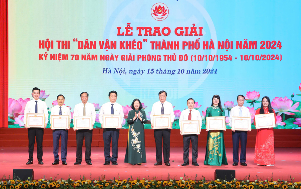 Công an TP Hà Nội đoạt Giải Xuất sắc chung khảo Hội thi “Dân vận khéo”