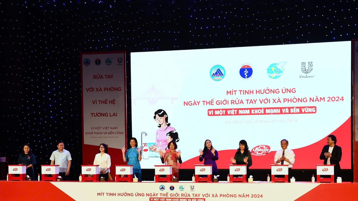 Mít tinh hưởng ứng Ngày Thế giới rửa tay với xà phòng năm 2024