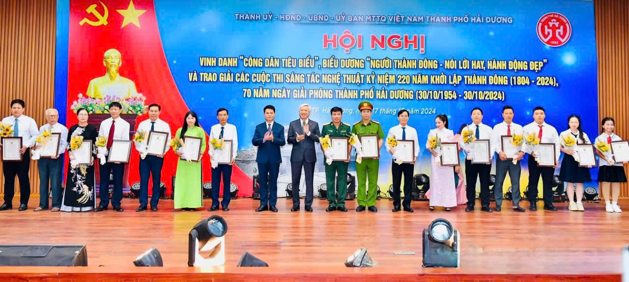 Thành phố Hải Dương vinh danh Công dân tiêu biểu