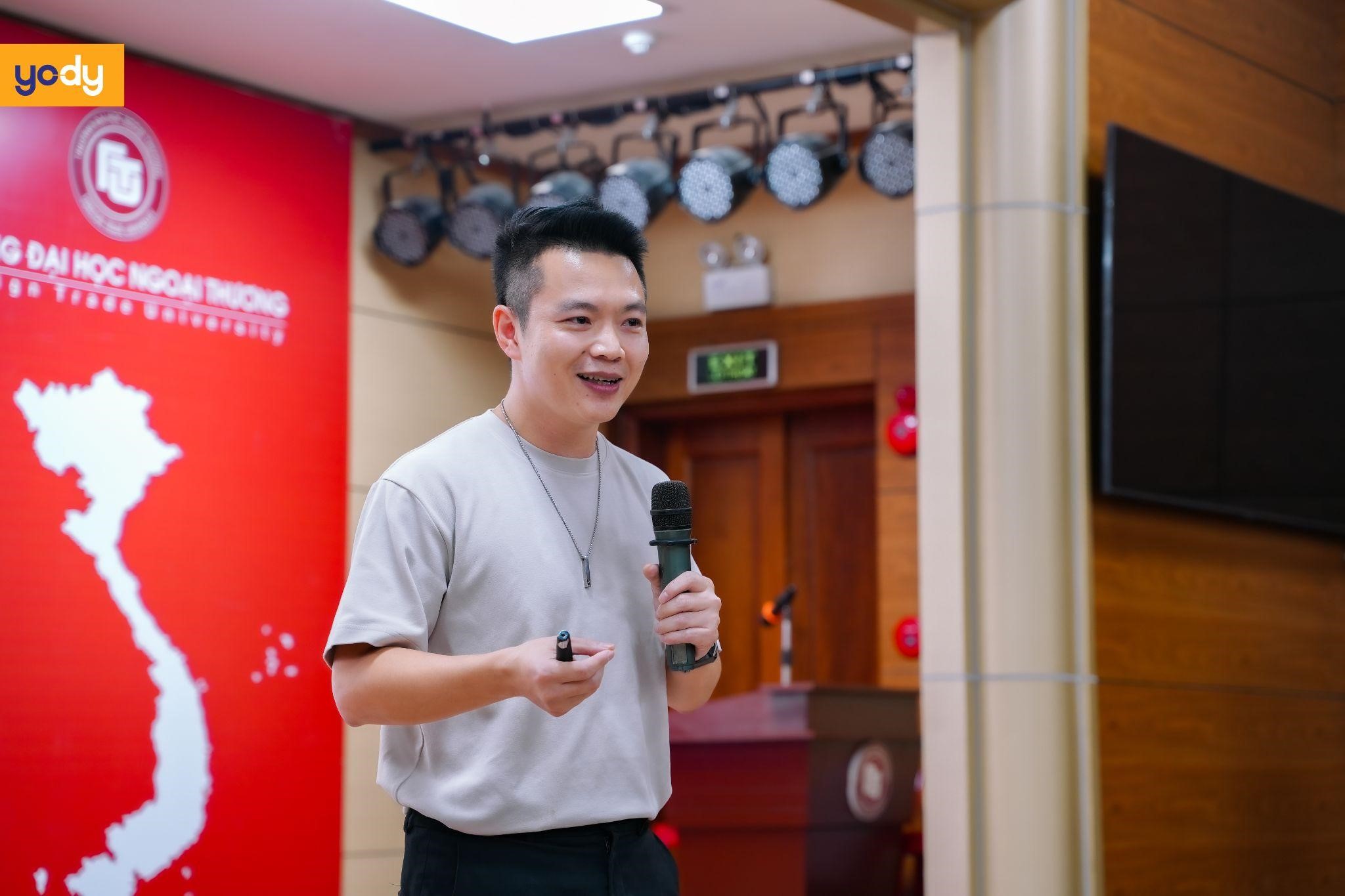Khởi động Leader Talk 2024 YODY chia sẻ hành trình vươn ra thế giới tại Trường Đại học Ngoại thương
