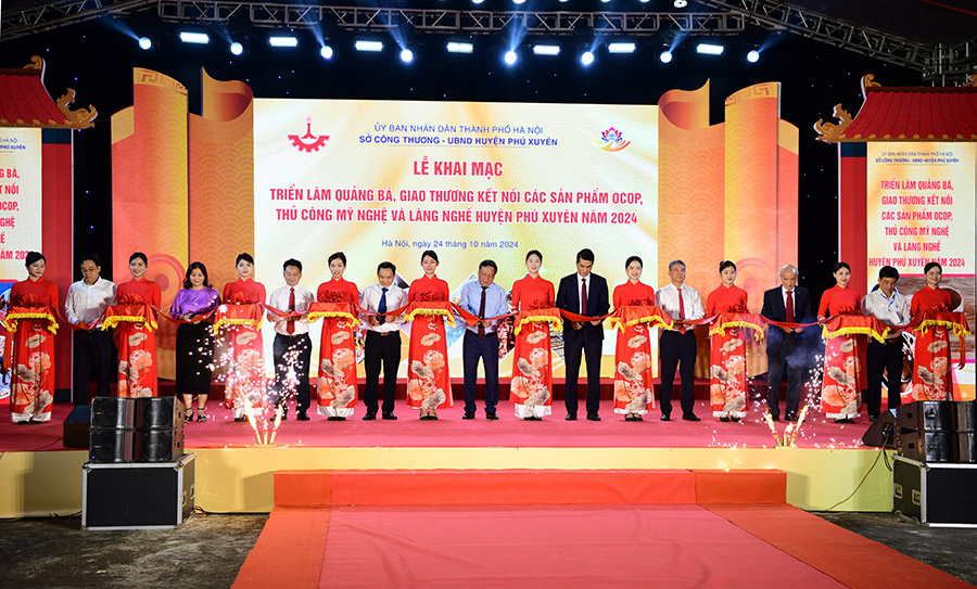 Xúc tiến thương mại sản phẩm OCOP, thủ công mỹ nghệ huyện Phú Xuyên