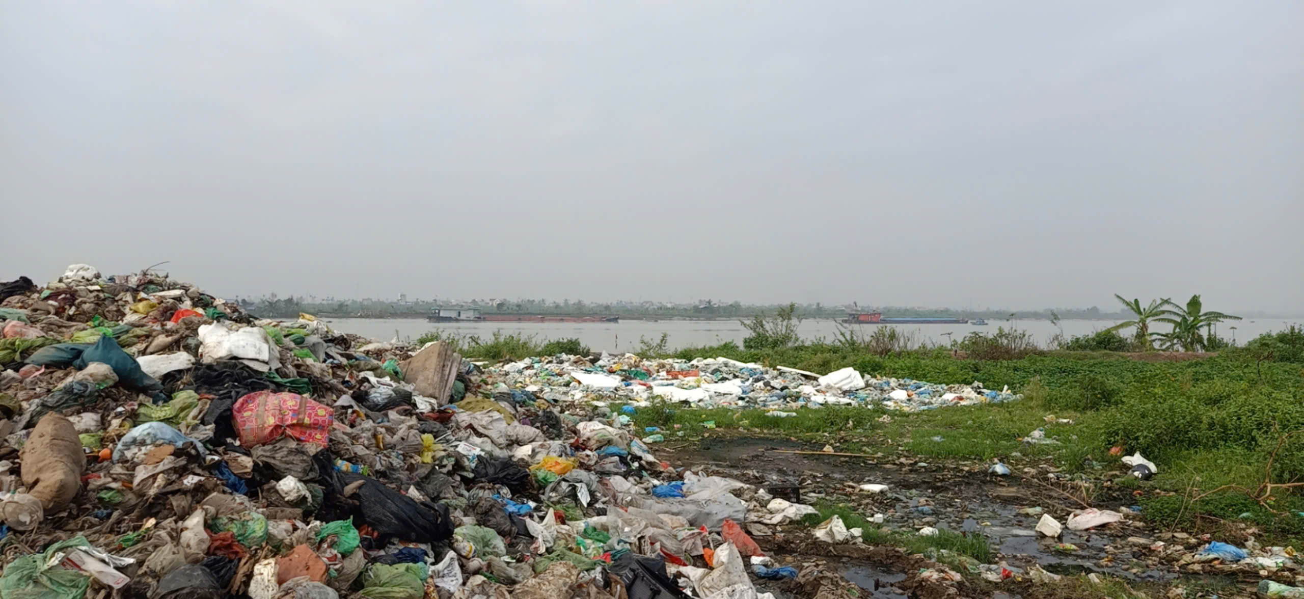 Hải Phòng Nhiều bãi rác tạm tại huyện An Lão gây ô nhiễm môi trường