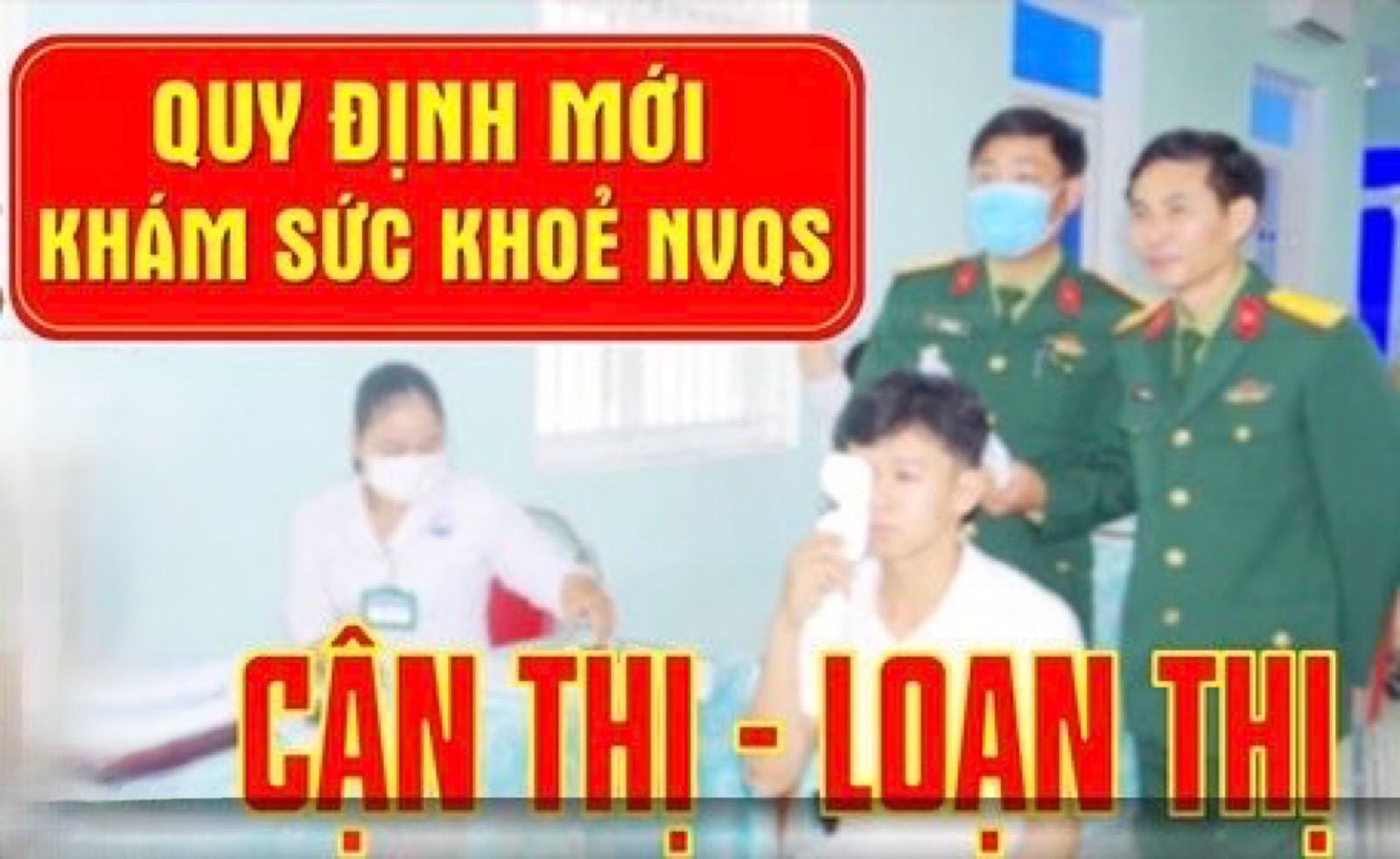 Bị loạn thị có tham gia nghĩa vụ quân sự được không