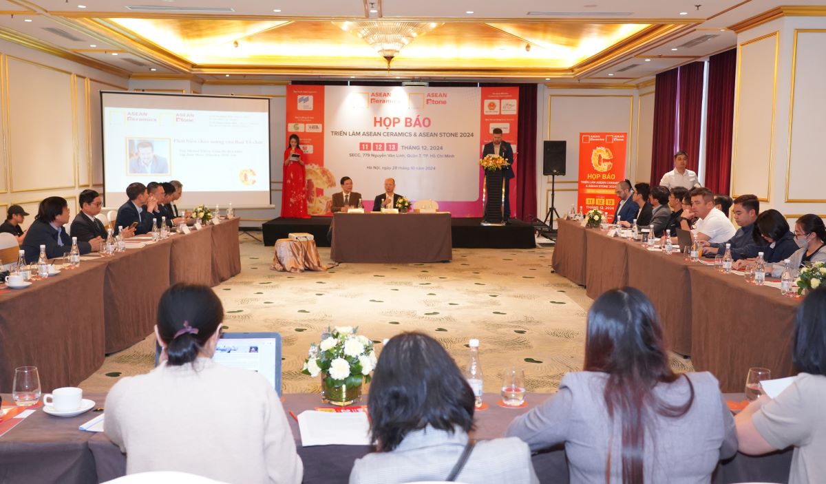 Triển lãm ASEAN Ceramics  Stone 2024 sẽ diễn ra tại TP Hồ Chí Minh