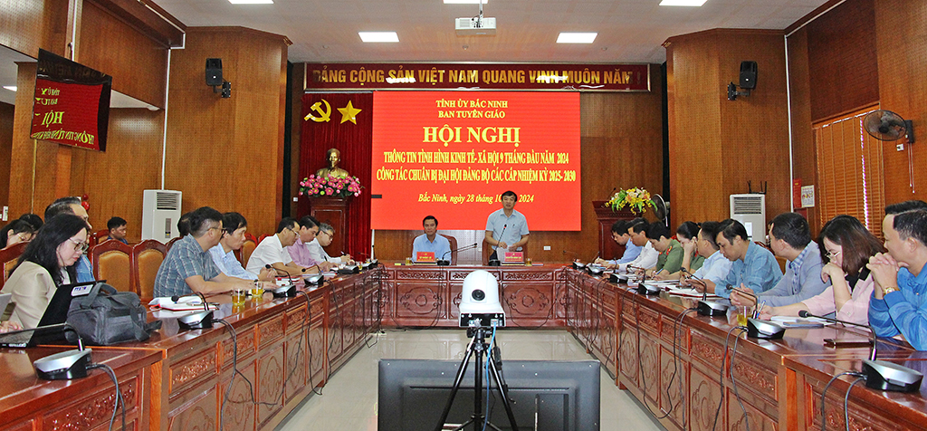 Bắc Ninh Thông tin công tác chuẩn bị Đại hội Đảng bộ các cấp nhiệm kỳ 2025-2030