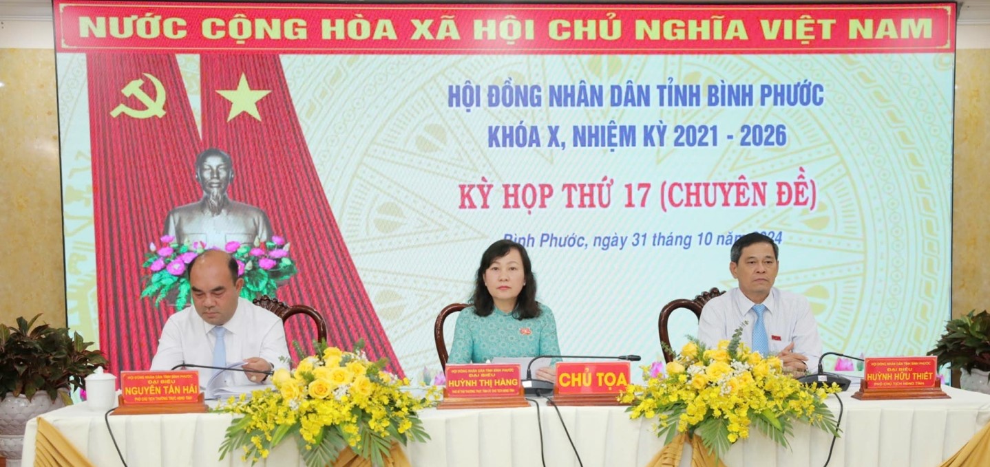 Khai mạc kỳ họp chuyên đề HĐND tỉnh Bình Phước