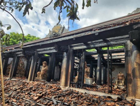 Sớm làm rõ nguyên nhân cháy chùa Xuân Lũng Phú Thọ