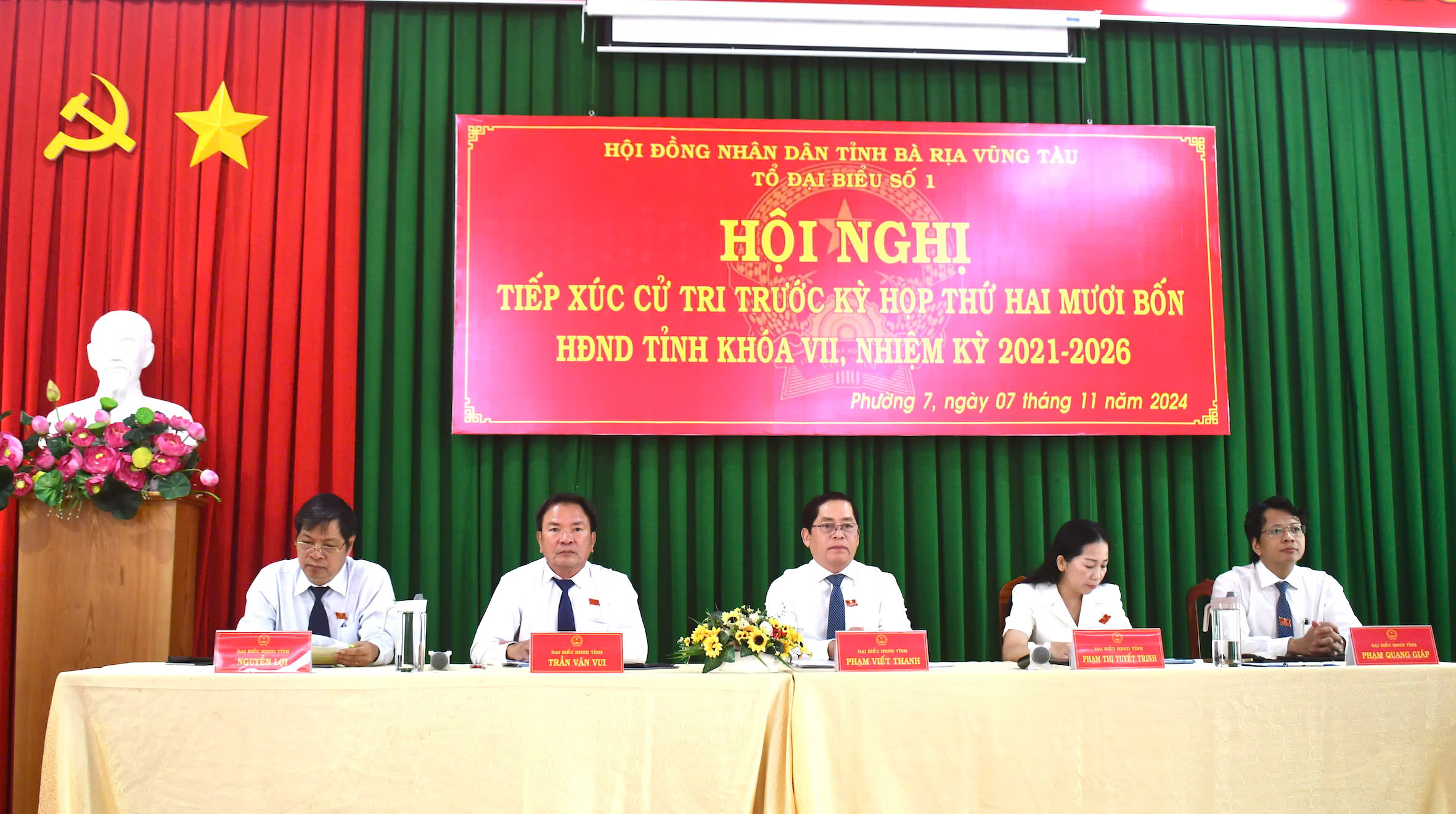 Bà Rịa-Vũng Tàu Tiếp xúc cử tri trước Kỳ họp 24 HĐND tỉnh