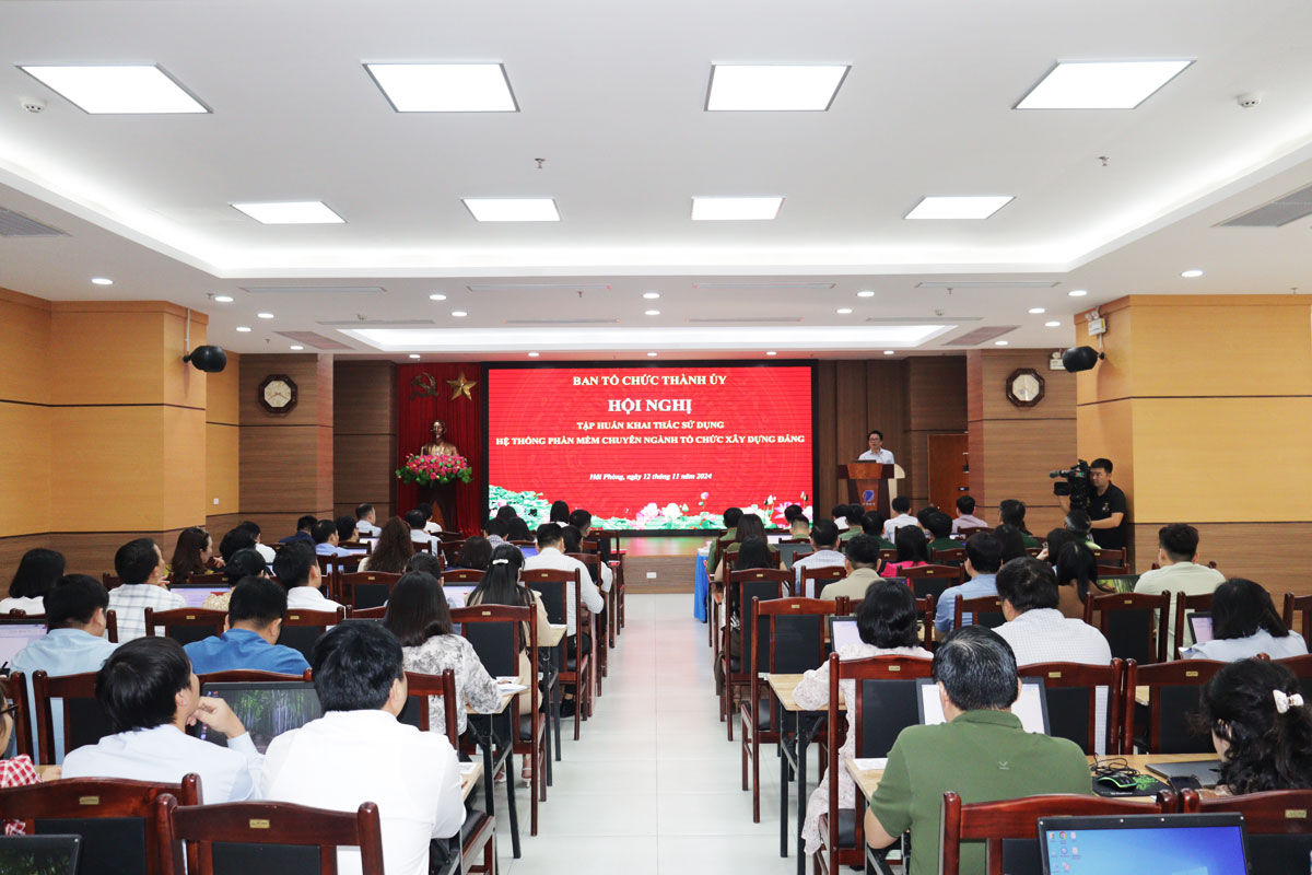 Hải Phòng Tập huấn sử dụng hệ thống phần mềm chuyên ngành tổ chức xây dựng Đảng