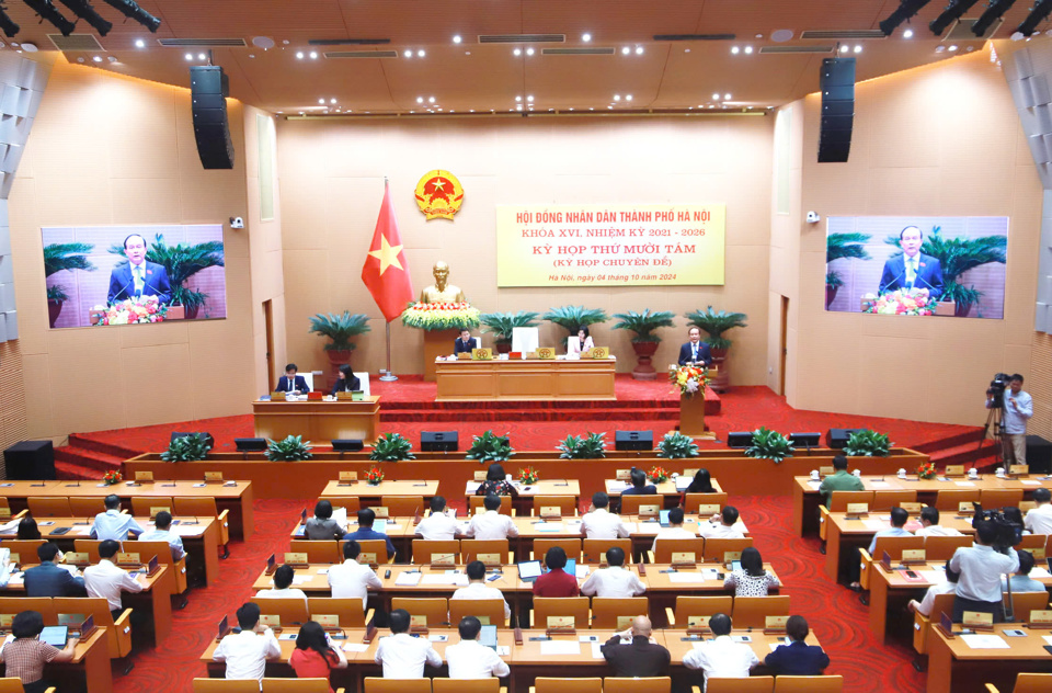 Hà Nội Dự kiến xem xét, thông qua 13 nghị quyết chuyên đề triển khai Luật Thủ đô