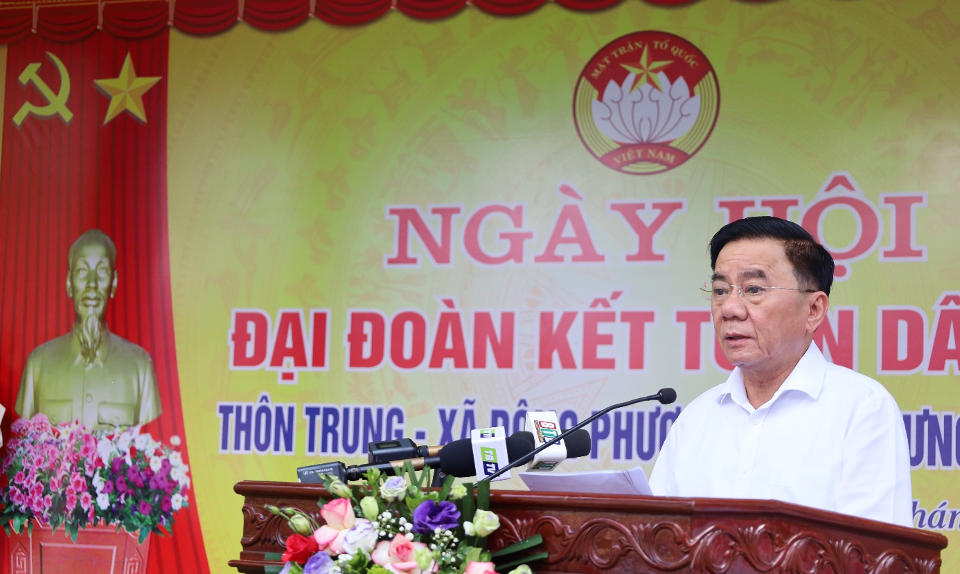 Đồng chí Trần Cẩm Tú dự Ngày hội Đại đoàn kết toàn dân tộc tại Thái Bình