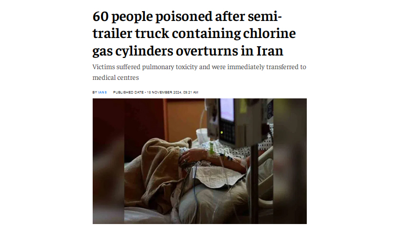 Iran Ít nhất 60 người ngộ độc do rò rỉ khí Clo