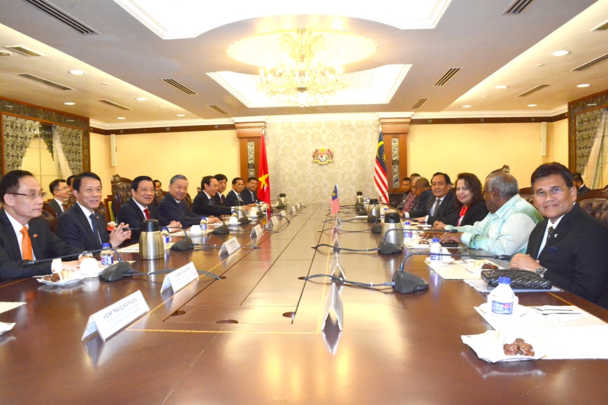 Tổng Bí thư Tô Lâm hội kiến Chủ tịch Thượng viện Malaysia