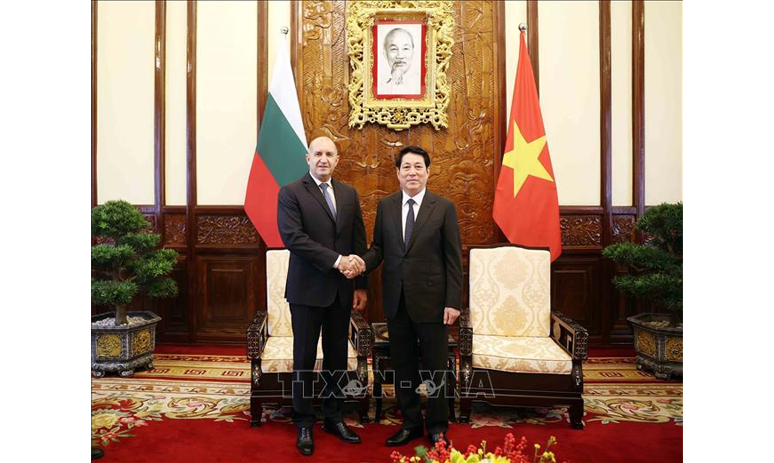 Chủ tịch nước Lương Cường chủ trì lễ đón chính thức Tổng thống Bulgaria