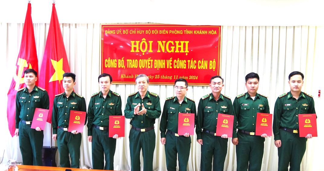 Bộ đội Biên phòng Khánh Hòa điều động, bổ nhiệm cán bộ