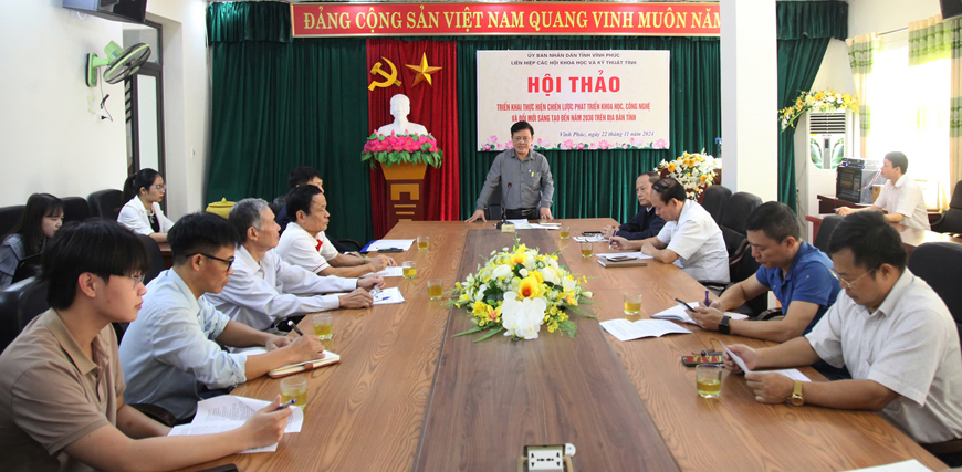 Vĩnh Phúc Triển khai thực hiện chiến lược phát triển khoa học, công nghệ và đổi mới sáng tạo