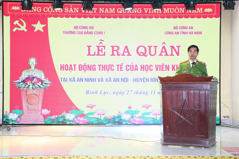 Trường Cao đẳng Cảnh sát Nhân dân I đẩy mạnh đào tạo gắn với thực tiễn