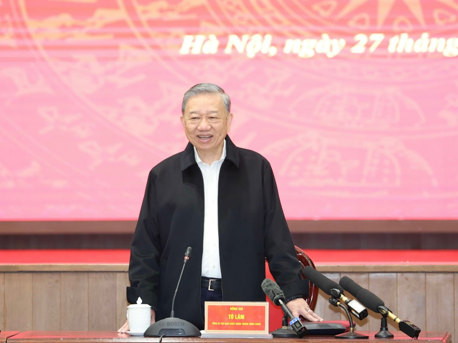 Tổng Bí thư Tô Lâm thăm, làm việc với Ban Thường vụ Thành ủy Hà Nội