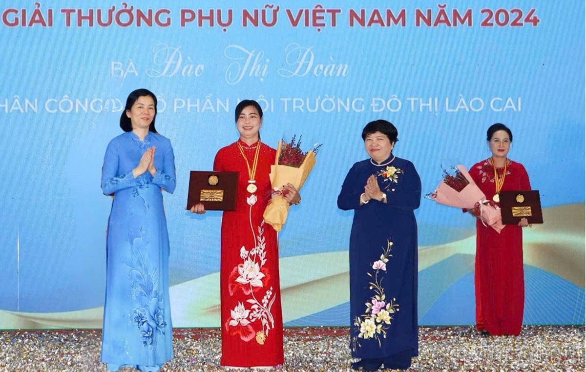 Nữ công nhân môi trường có nhiều sáng kiến trong công việc