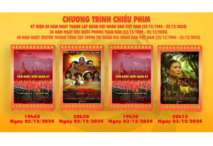 Tuần phim kỷ niệm 80 năm thành lập Quân đội nhân dân Việt Nam