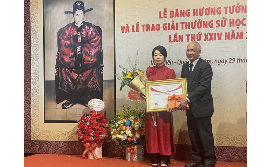 6 luận án tiến sĩ được trao Giải thưởng Sử học Phạm Thận Duật 2024