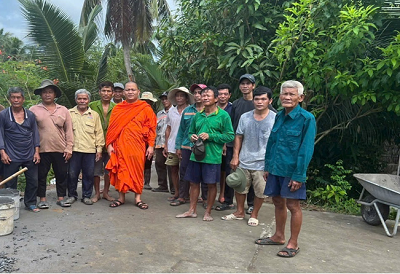 An ninh, trật tự đảm bảo nhờ tuyên truyền của người có uy tín trong cộng đồng Khmer