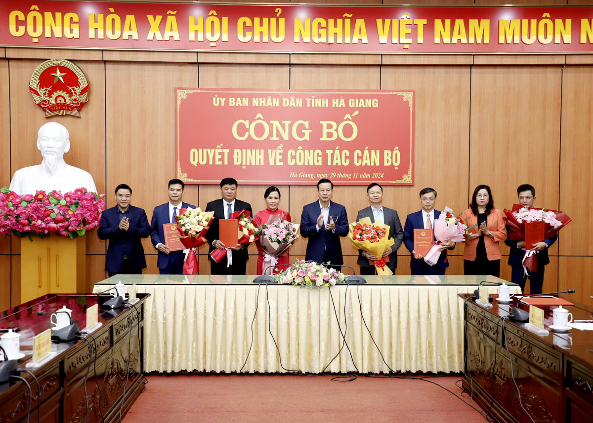 Hà Giang Điều động, bổ nhiệm nhiều cán bộ chủ chốt