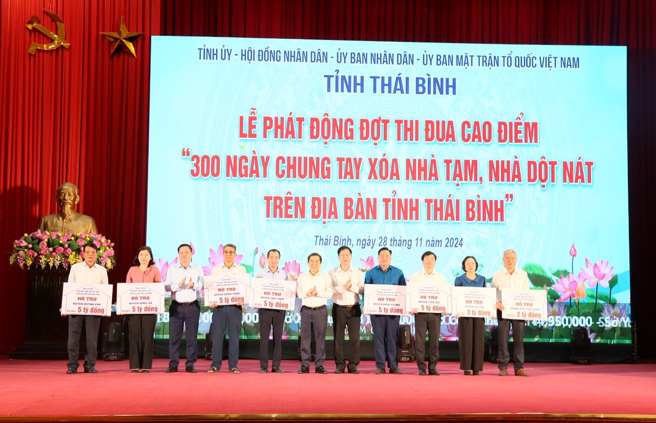 Thái Bình phát động 300 ngày cao điểm xóa nhà tạm, nhà dột nát