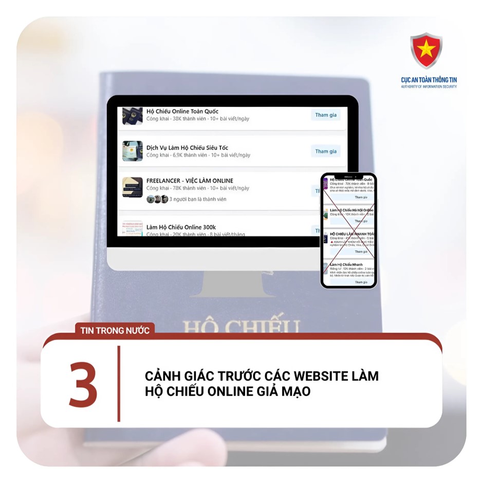Cẩn trọng khi làm hộ chiếu online