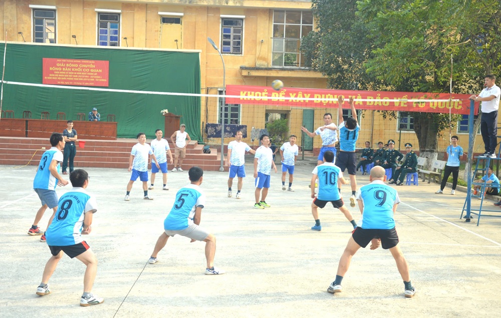 Khai mạc giải bóng chuyền, bóng bàn khối cơ quan Học viện Phòng không - Không quân