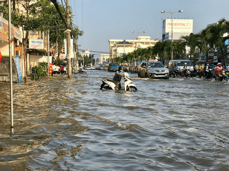 Xuất hiện đợt triều cường mới ở ven biển Đông Nam Bộ