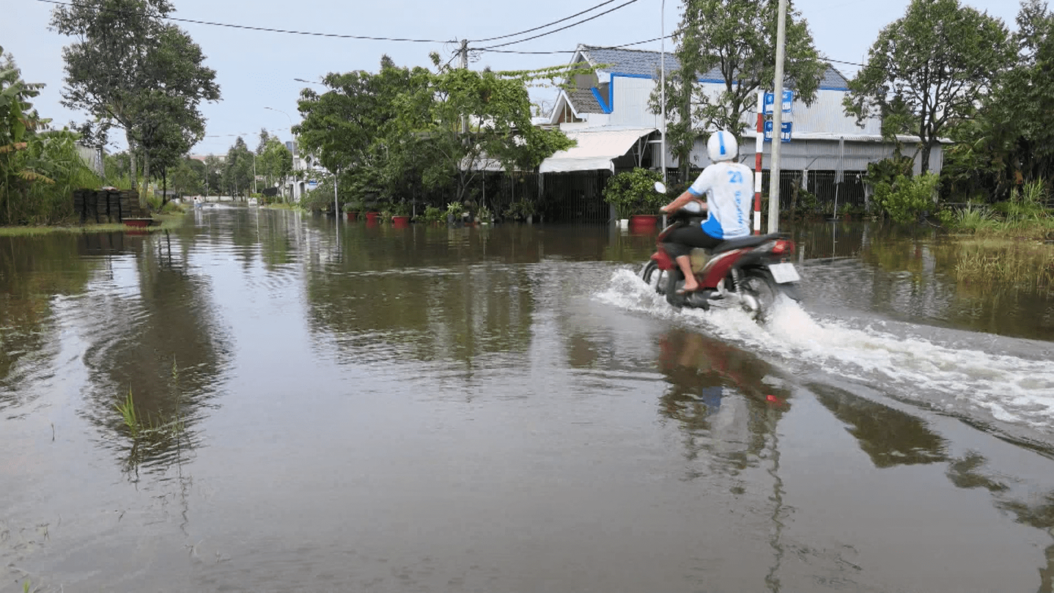 Cảnh báo triều cường gây ngập kéo dài ở Hậu Giang