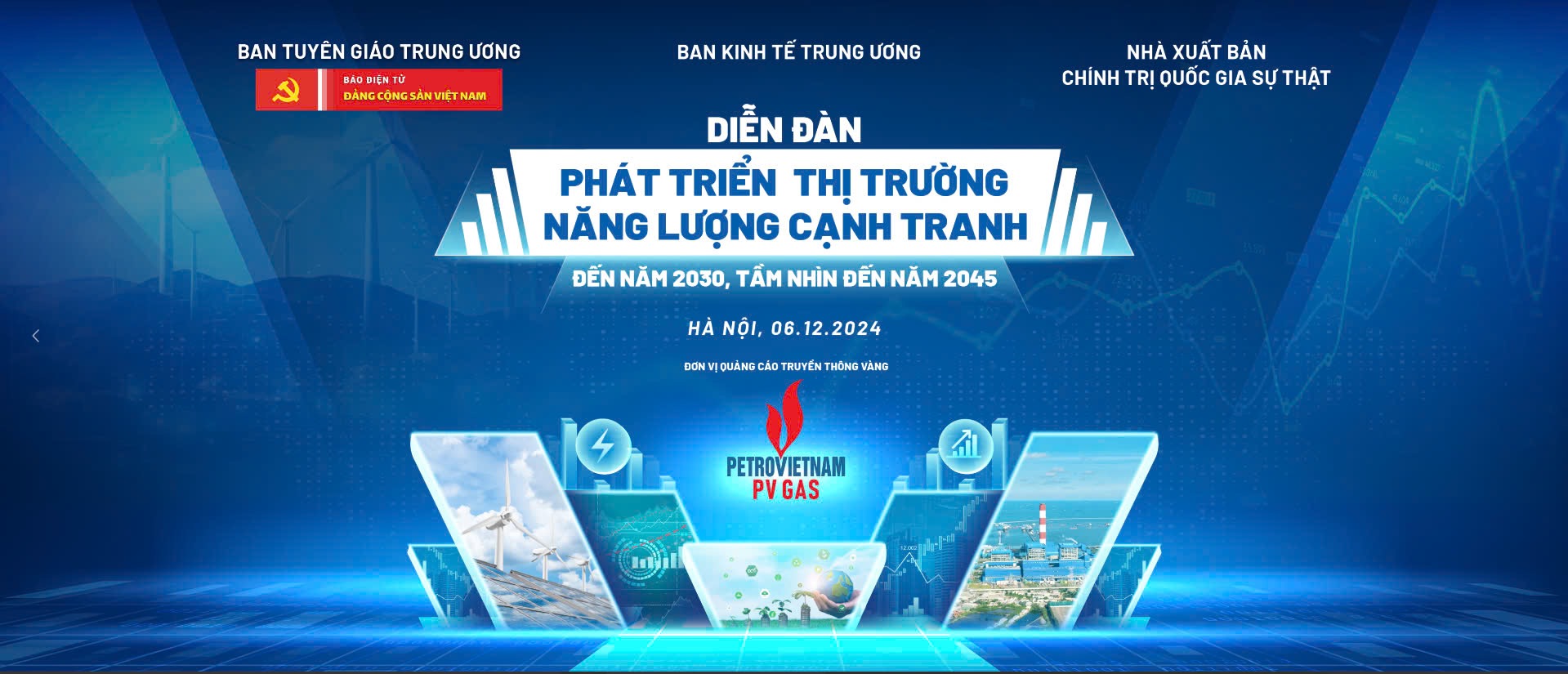 Diễn đàn “Phát triển thị trường năng lượng cạnh tranh đến năm 2030, tầm nhìn đến năm 2045” sẽ diễn ra vào ngày 6 12