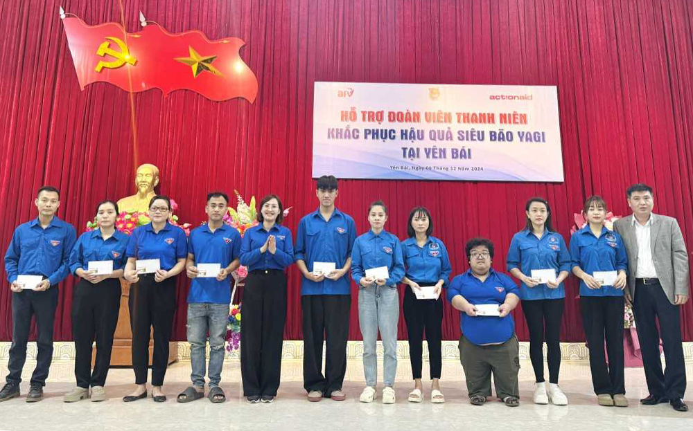 Hỗ trợ đoàn viên thanh niên bị ảnh hưởng bởi bão số 3 tại Yên Bái