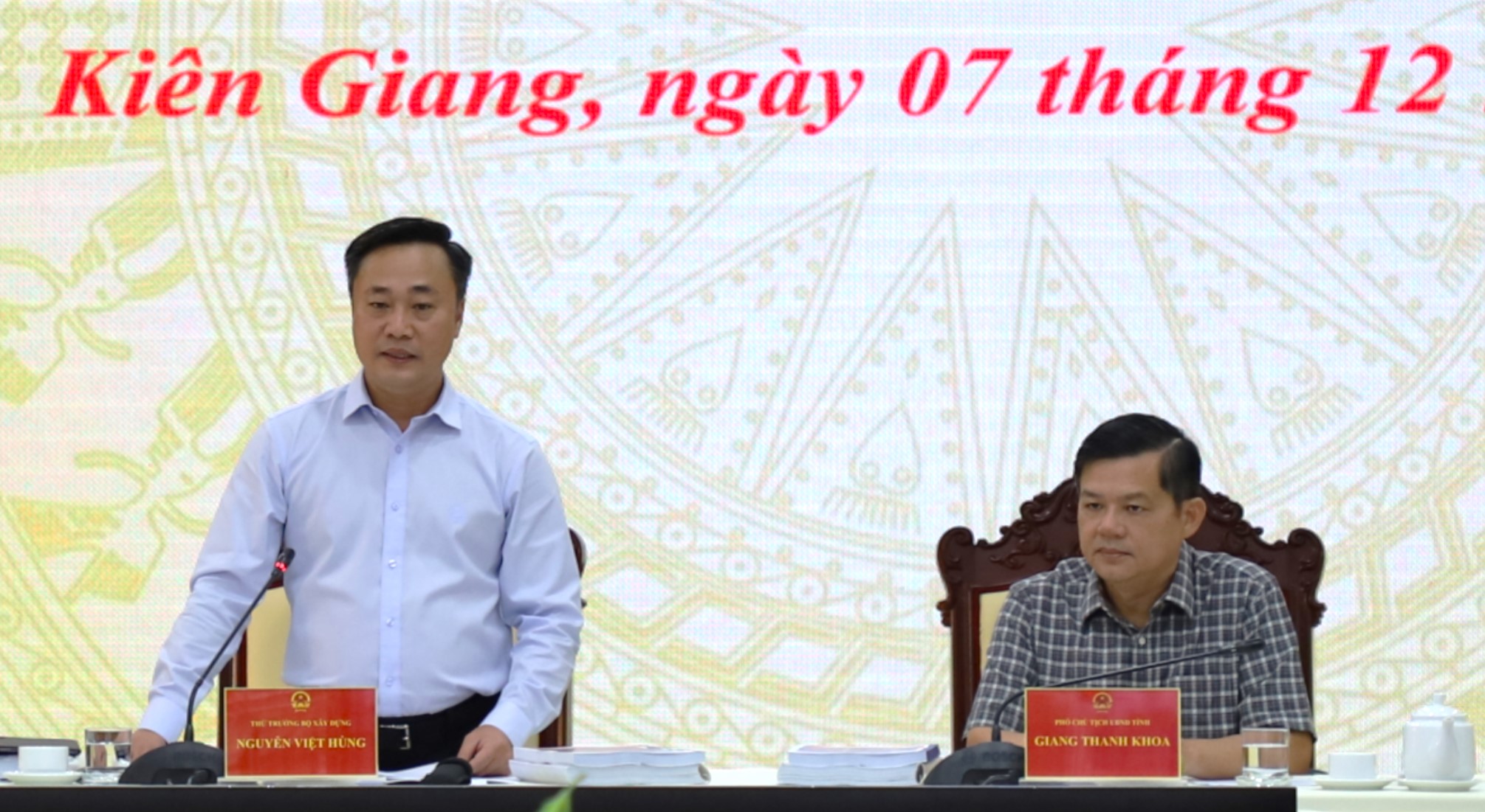 Thứ trưởng Bộ Xây dựng khảo sát, đánh giá thực trạng phát triển đô thị tại TP Rạch Giá và TP Phú Quốc