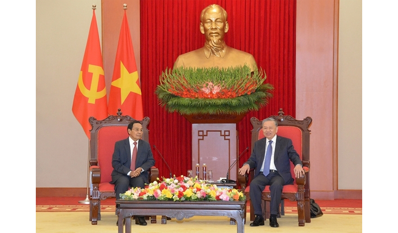 Lãnh đạo Đảng, Nhà nước tiếp Thường trực Ban Bí thư, Phó Chủ tịch nước Lào