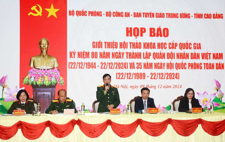 Họp báo giới thiệu Hội thảo kỷ niệm 80 năm Ngày thành lập Quân đội nhân dân Việt Nam