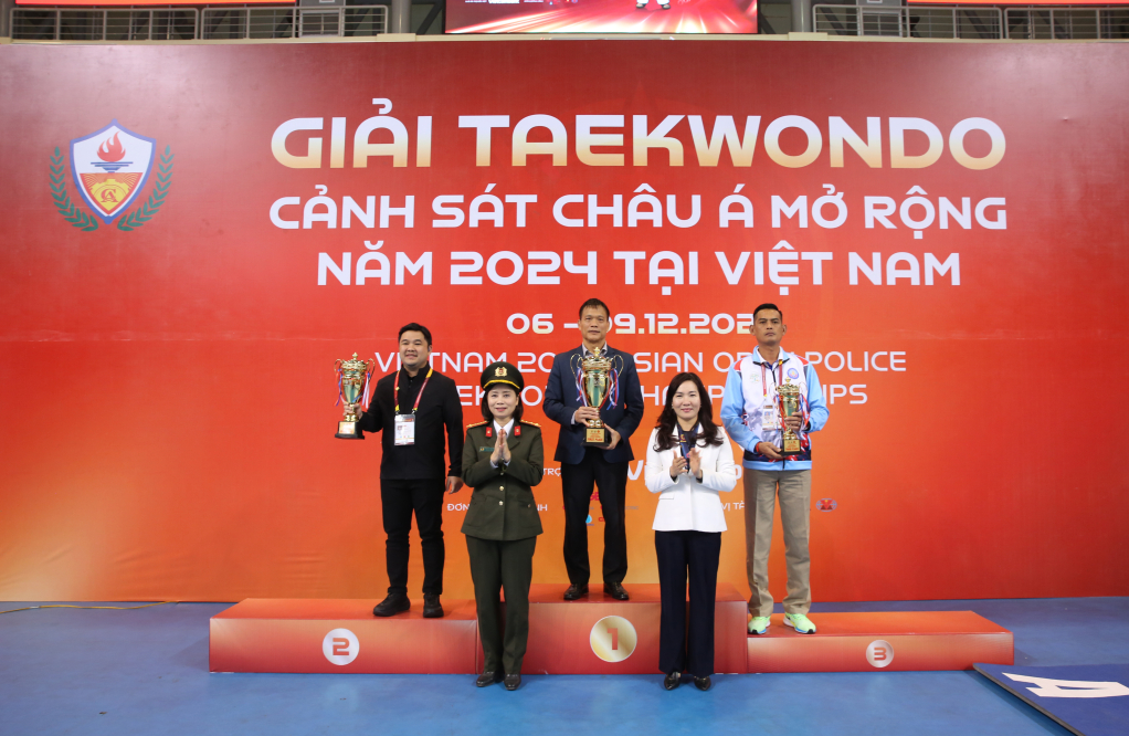 Đoàn Công an Nhân dân Việt Nam giành giải Nhất toàn đoàn Giải Taekwondo Cảnh sát châu Á