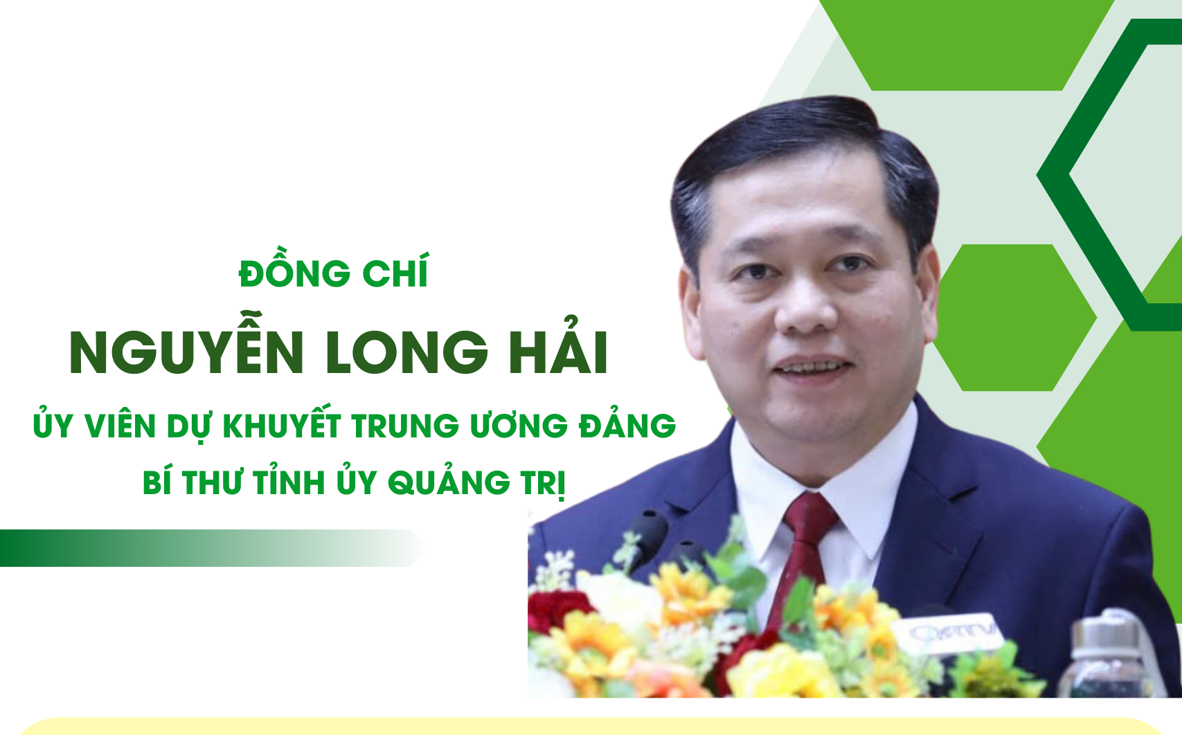 [Infographic] Bí thư Tỉnh ủy Quảng Trị Nguyễn Long Hải