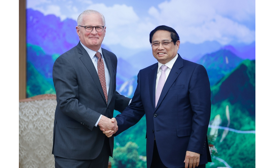 Thủ tướng Phạm Minh Chính tiếp Đoàn lãnh đạo các doanh nghiệp bán dẫn Hoa Kỳ