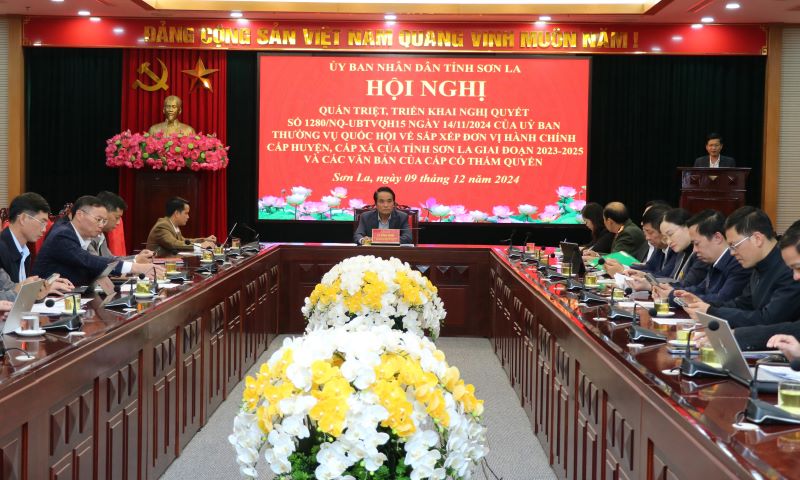 Quán triệt việc sắp xếp đơn vị hành chính cấp huyện, cấp xã của tỉnh Sơn La giai đoạn 2023 - 2025