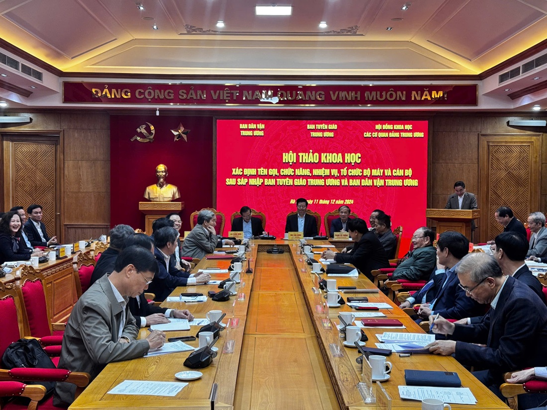 Xác định tên gọi khi sáp nhập Ban Tuyên giáo và Ban Dân vận