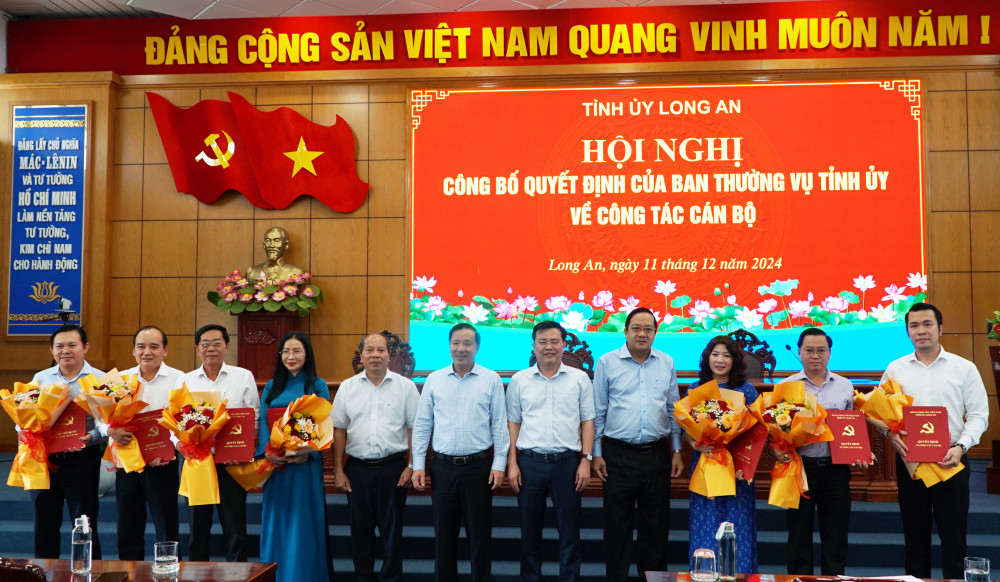 Long An điều động, bổ nhiệm nhiều cán bộ chủ chốt