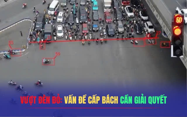 Cần quyết liệt giảm thiểu tình trạng vượt đèn đỏ